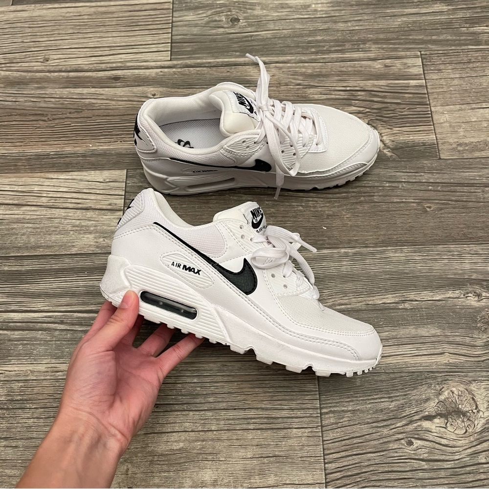Nike Air Max White and Black Sneakers